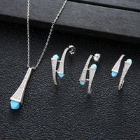 Cubic Zircon Brand 3pcs Jewelry Set 💎