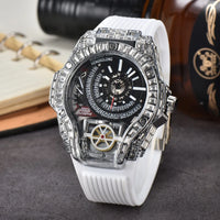 Full diamond Classic Quartz Watches Mens Case Business Luxury 💎
