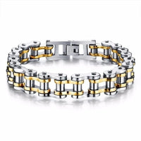 Bike Bicycle Chain 316L Stainless Steel Mens Bracelet ⛓