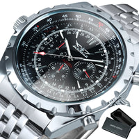 Automatic Watch for Men Military Multifunction 3 Sub-Dials Sports Mechanical Watches ⏱️