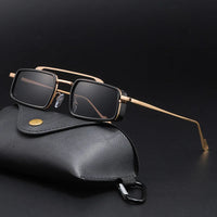 Square Sunglasses Women Men Metal Frame Rectangle Sun Glasses Oval Eyewear Sunglasses 🕶️