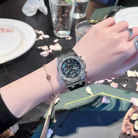 Luxury women's watch with decorative rhinestones 💎