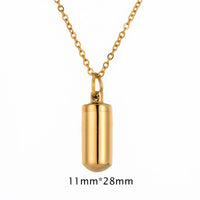 Cylinder Pendant Charm Stainless Steel Cremation Memorial ⛓
