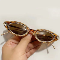 Cat Eye Diamond Sunglasses Women Unique Luxury Rhinestone Sunglasses ✨