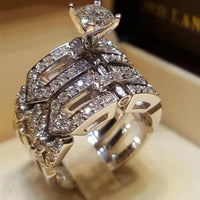  Classic Wedding Engagement Ring for Women Brilliant Cubic Zirconia 💍