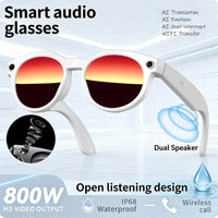Smart Glasses Men Chat GPT 800MP Camera Bluetooth Call AI Translation Sunglasses 👓