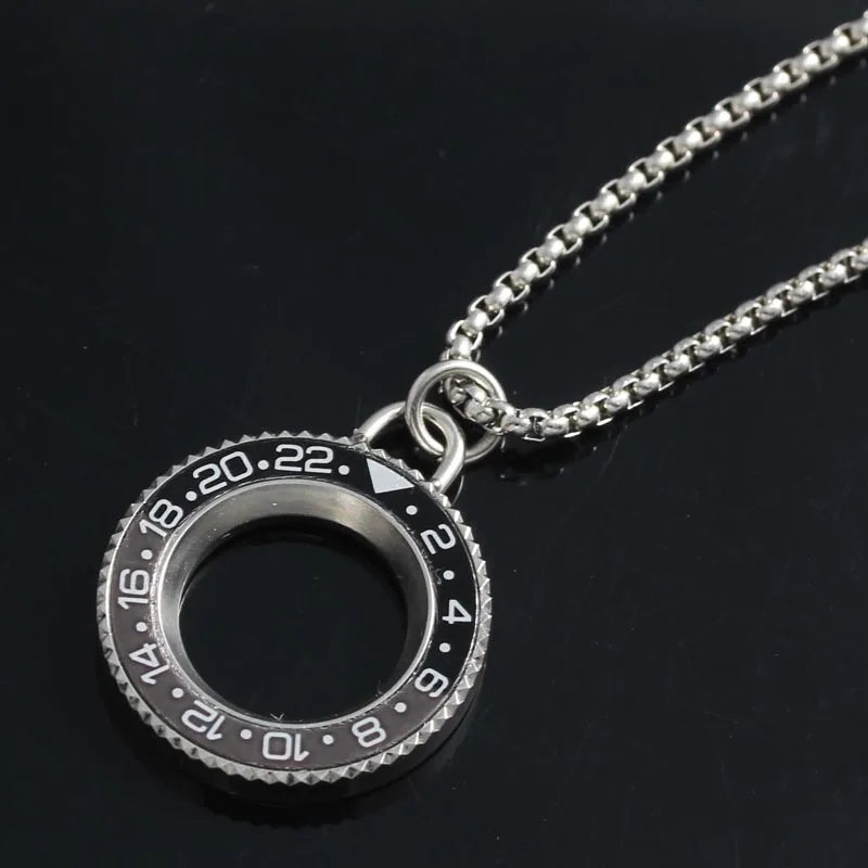 GMT Watches Speedometer Bezel Steel Necklace ✨