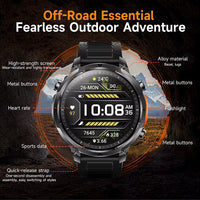 GPS Smartwatch for Men 1.7 HD Screen Military Smart Watch Flashlight IP68 Waterproof ⌚️