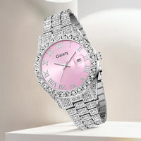 Luxury 1/3/4 PCS Men's Watch Set Roman Digital Scale Dial Quartz Watch Jewelry Set 💎