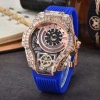 Full diamond Classic Quartz Watches Mens Case Business Luxury 💎