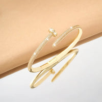 Diamond Micro-Set Zircon Ultra-Shiny Nail Bracelet  ✨