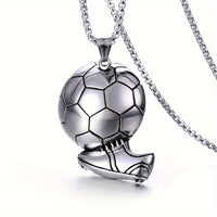 Football-Themed Alloy Pendant Necklace ⚽️