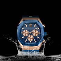 Golden Brand Luxury Calendar Men's Watch Large Dial ⌚️