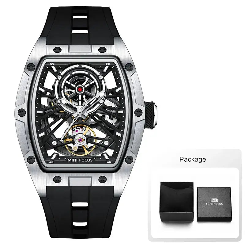 Automatic Mechanical Watch Men Wristwatch Fashion Black Waterproof ⏱️