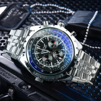 Automatic Watch for Men Military Multifunction 3 Sub-Dials Sports Mechanical Watches ⏱️