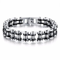 Bike Bicycle Chain 316L Stainless Steel Mens Bracelet ⛓