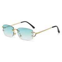 C decor Rimless Sunglasses Fashion Frameless Rectangle 🕶️
