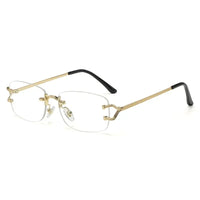 C decor Rimless Sunglasses Fashion Frameless Rectangle 🕶️