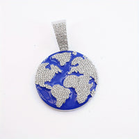 Cuban Chain Necklace - Planet Earth Pendant with chain 🌎