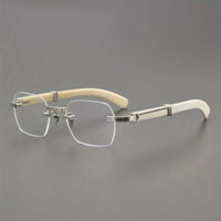 CRT styl rimless HD anti- glasses-stylish square flat mirror ✨
