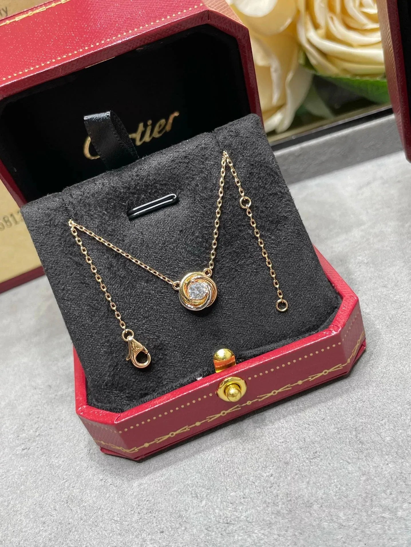 Unique Triple Circle Diamond Necklace, Glamorous & Sophisticated, Hassle-Free Wear, Perfect Blend of Fashion & Quality