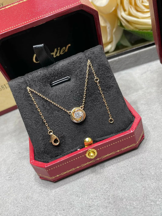 Unique Triple Circle Diamond Necklace, Glamorous & Sophisticated, Hassle-Free Wear, Perfect Blend of Fashion & Quality