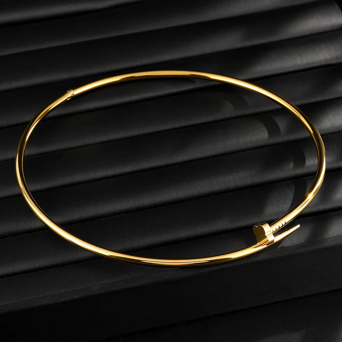 Clou Necklace Smooth Chain Goth Jewelry 💎