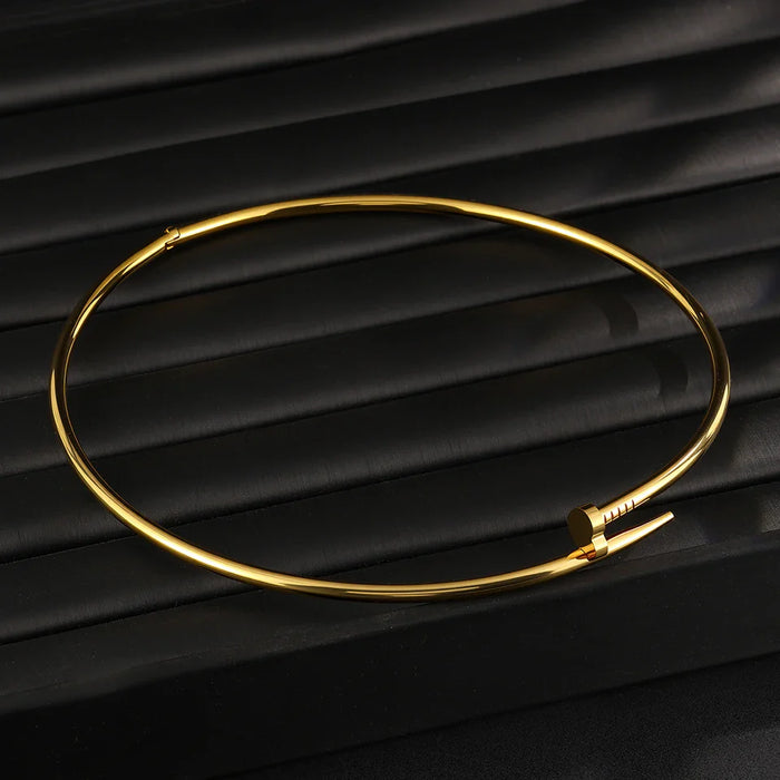 Clou Necklace Smooth Chain Goth Jewelry 💎