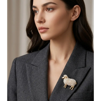 Creative Animal New Design High-end Fashion Cute Sheep Brooch 💎