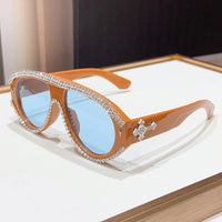 CRH Style Luxury Pilot  With Luxury Rhinestones Sun Glasses 👓