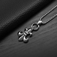 CRH Style Men's Pendant Titanium Steel Necklace ⚜️