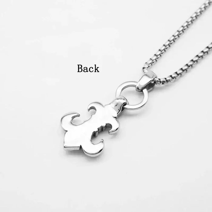 CRH Style Men's Pendant Titanium Steel Necklace ⚜️