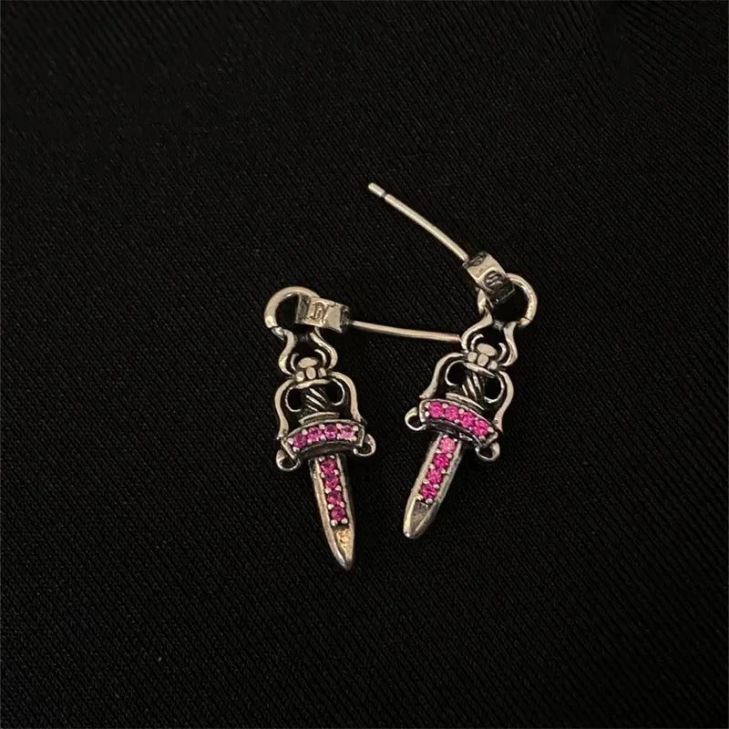CRH Zircon Sword Earrings Design Earring Jewelry ⚜️