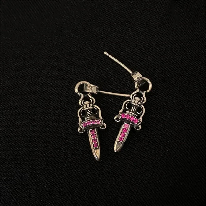 CRH Zircon Sword Earrings Design Earring Jewelry ⚜️