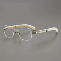 CRT styl rimless HD anti- glasses-stylish square flat mirror ✨
