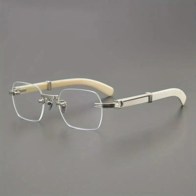 CRT styl rimless HD anti- glasses-stylish square flat mirror ✨
