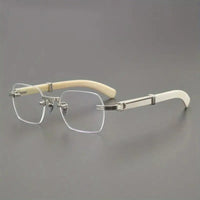 CRT styl rimless HD anti- glasses-stylish square flat mirror ✨