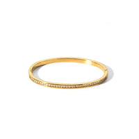 Cubic Zirconia Bangles Stainless Steel Bracelets Jewelry ✨