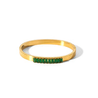 Cubic Zirconia Bangles Stainless Steel Bracelets Jewelry ✨