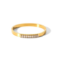 Cubic Zirconia Bangles Stainless Steel Bracelets Jewelry ✨