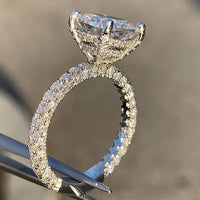 Cushion Cut Morganite  Luxury Rose Gold Ring 💍