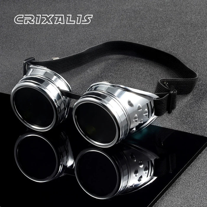 Cyber Goggles Steampunk Glasses Vintage Retro Welding Punk Gothic Sunglasses 👓