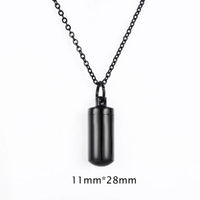 Cylinder Pendant Charm Stainless Steel Cremation Memorial ⛓