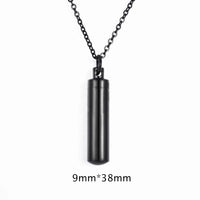 Cylinder Pendant Charm Stainless Steel Cremation Memorial ⛓