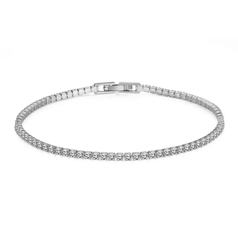 D VVS1 Moissanite Tennis Bracelet Original s925 Sterling Silver Plated 18k White Gold Full Diamond Bracelets✨