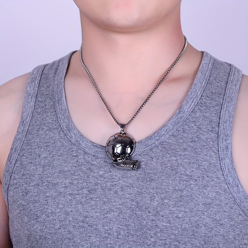 Football-Themed Alloy Pendant Necklace ⚽️