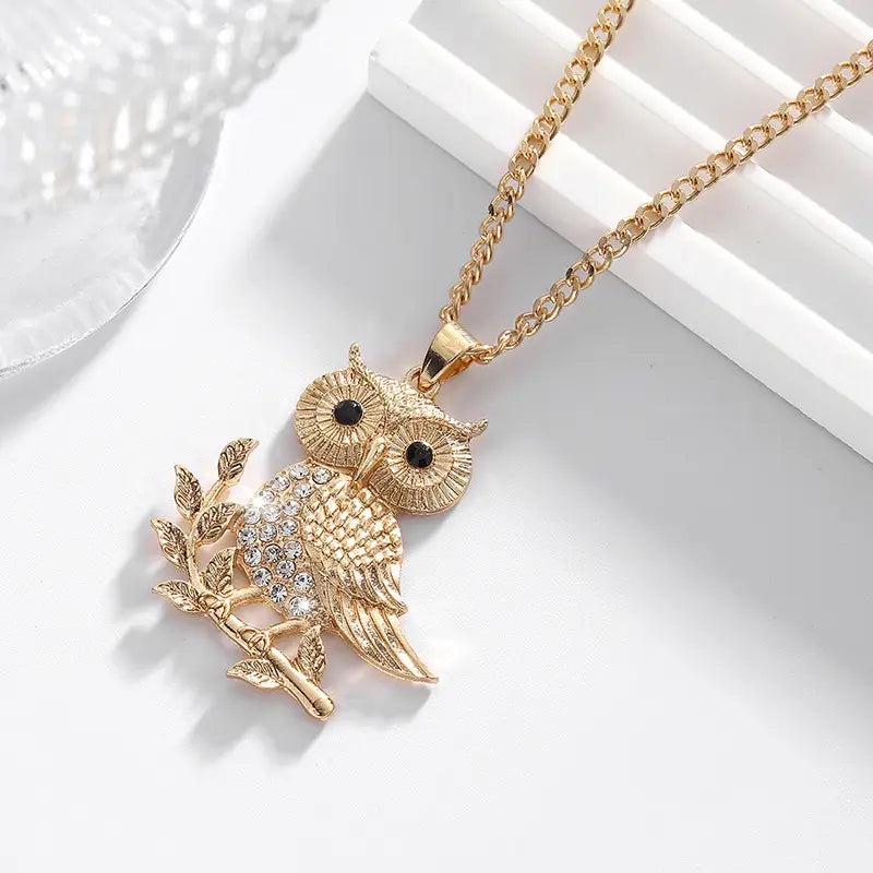 Minimalist Owl-Shaped All-Match Pendant Necklace✨