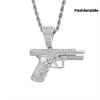 Twisted Pistol Necklace with Pendant  ✨
