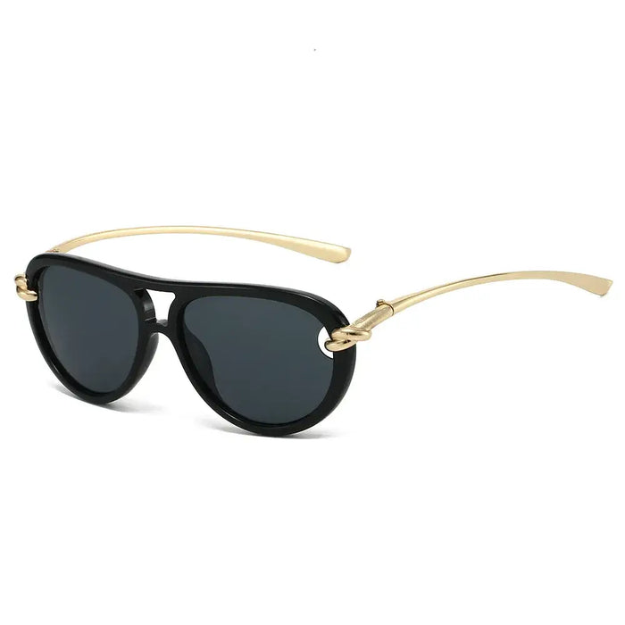 Designer Double Beam Pilot Sunglasses Luxury Brand Women's 🕶️