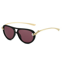 Designer Double Beam Pilot Sunglasses Luxury Brand Women's 🕶️